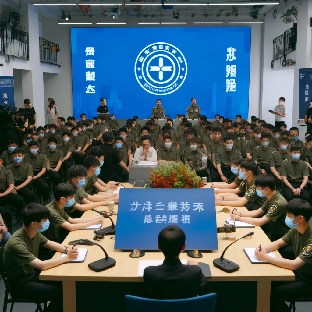 福州市国动办举办2024年度人防工程防护功能平战转换业务培训班(图1) 福州市国动办举办的2024年度人防工程防护功能平战转换业务培训班现场,背景为一个现代化的培训教室,参与者包括多位政府官员和学员,正在认真听取专家的讲解。现场还有实操演练的设备和演示,人防工程的图纸和模型展示在教室前方。整体氛围专业且紧张,展示出培训的专业性和重要性。墙上有标语和横幅写着“2024年度人防工程防护功能平战转换业务培训班”。